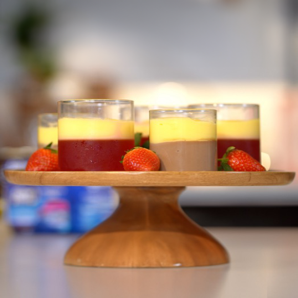 > Custard & Jelly Layers